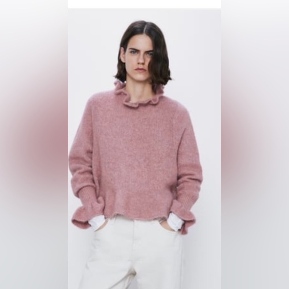 Zara pink alpaca sweater